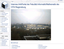 Tablet Screenshot of fbim.hs-regensburg.de